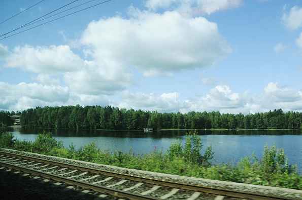 Mit dem Zug unterwegs nach Mikkeli