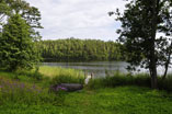 Bucht des kleinen, um 1950 aufgegebenen Bauernhofes