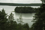 Blick von Linnansaari in die Seenlandschaft