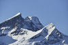 Hasliberg Blick in die Berggipfel auf der gegenübeliegenden Talseite